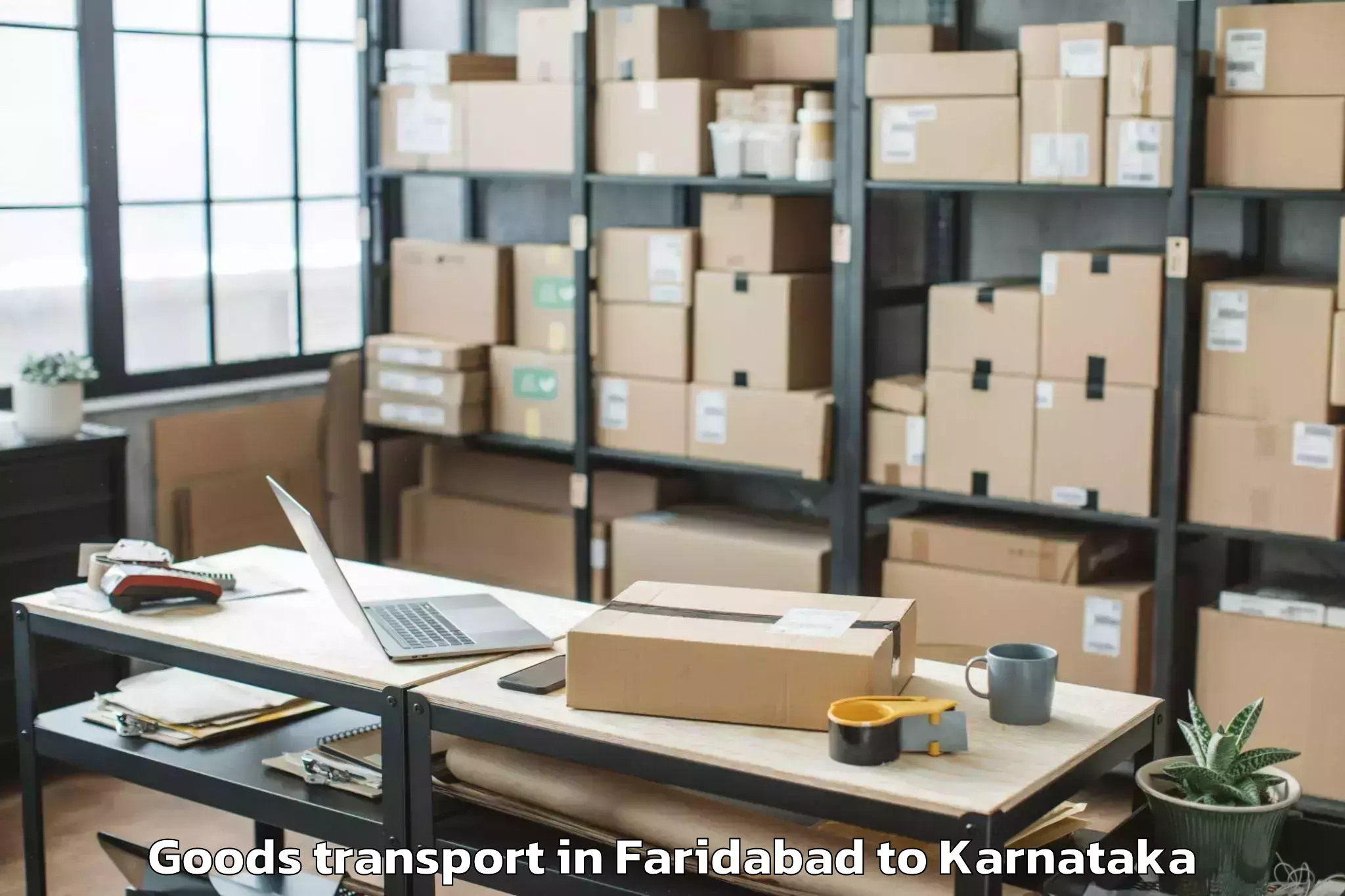 Book Faridabad to Piriyapatna Goods Transport Online